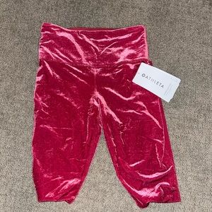 red velvet athleta leggings